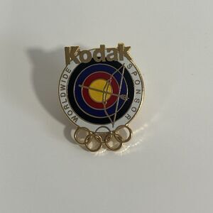 Archery Target Kodak Olympic Pin
